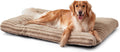 Large Dog Bed Washable - Fluffy Plush Fur Dog Mattress, Anti-Slip Dog Beds for Dog Crate, Calming anti Anxiety Dog Mat, 102 × 69 × 9 Cm, Brown
