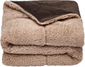 Sherpa Pet Dog Blanket, Soft Fluffy Warm & Comfy Quilted Dog Blanket Washable Lightweight Animal Cat Kitten Kennel Mat Warm Throw over Plush Fleece, Brown - 100 X 150Cm