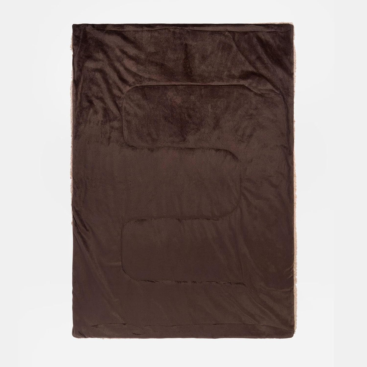 Sherpa Pet Dog Blanket, Soft Fluffy Warm & Comfy Quilted Dog Blanket Washable Lightweight Animal Cat Kitten Kennel Mat Warm Throw over Plush Fleece, Brown - 100 X 150Cm
