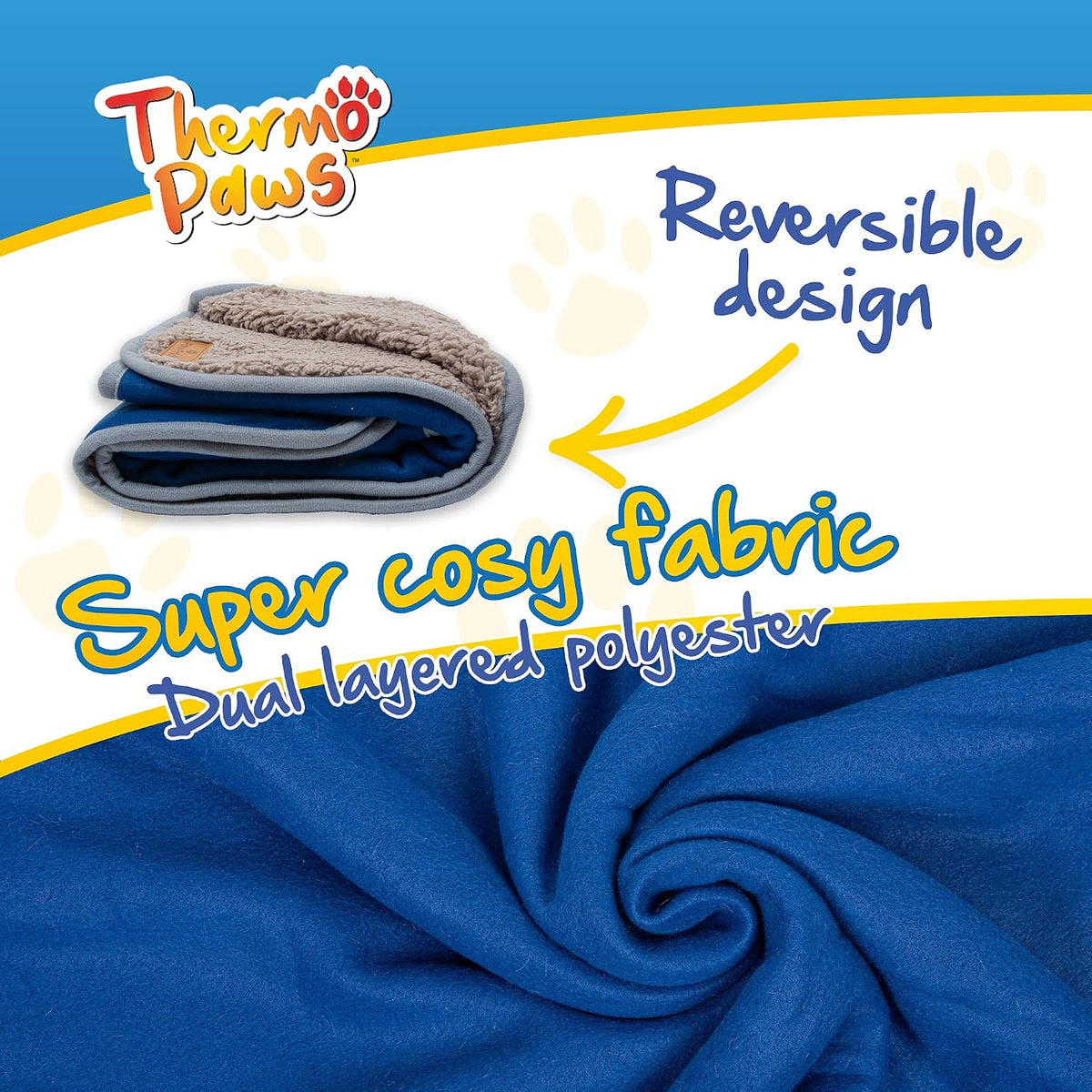 Dog Blanket – Super Soft Dog Blankets Large Washable - Fluffy Pet Blankets for Dogs Sherpa Textured Puppy Blanket – Large Size 80Cm X 100Cm (Blue)